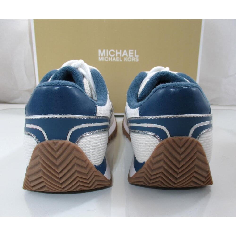Michael Kors Byrdie Trainer Lace Up Sneakers Dark Chambray Multi - Picture 8 of 12